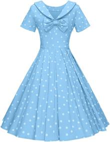 img 3 attached to GownTown Womens Vintage Dresses Hepburn Women's Clothing