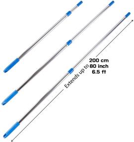 img 1 attached to 🧼 UPIT Extendable Long Squeegee Window Cleaner - Maximum 200cm (80inch, 6.5ft) Reach