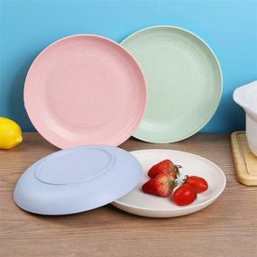 img 1 attached to 🍽️ Unbreakable Lightweight Dishware - Ideal for Microwave & Dishwasher