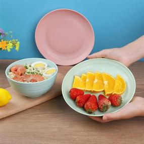 img 2 attached to 🍽️ Unbreakable Lightweight Dishware - Ideal for Microwave & Dishwasher