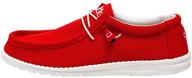hey dude mens wally flame shoes for men logo