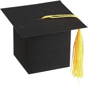 img 2 attached to 🎓 BinaryABC Graduation Candy Boxes Party Favors - Graduation Cap Gift Box with Tassel (15Pcs, Black) - Improved SEO