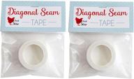 🐔 diagonal seam tape basting, 2 pack - cluck cluck sew logo