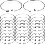 pieces silver bracelet jewelry bangles logo