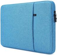 protective laptop sleeve case for 11 inch macbook pro/air, ipad pro, lenovo yoga, and galaxy book2 - blue logo