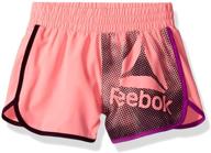 reebok girls' active shorts logo