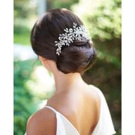 💎 crystal bridal hair comb accessories - catery bride wedding hairpiece with side combs for women logo