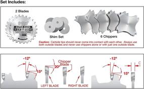 img 2 attached to 🔪 Откройте необыкновенную точность с набором Фрейда 8" x 24T Super Dado (SD508)