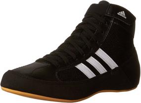 img 4 attached to Adidas Wrestling HVC Youth Lace-Up Wrestling Shoe (Toddler/Little Kid/Big Kid)