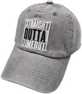 🧢 waldeal boys' embroidered vintage washed dad hat kids ballcap – straight outta timeout edition logo