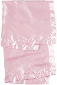 img 2 attached to 🌸 Heavens Cuddles Double Sided Pure Satin Baby Blanket (Pink) - Luxuriously Soft and Large 48"x36" Size