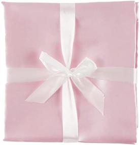 img 4 attached to 🌸 Heavens Cuddles Double Sided Pure Satin Baby Blanket (Pink) - Luxuriously Soft and Large 48"x36" Size