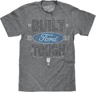 🦌 distinctive tee luv ford tough t-shirt: vintage style with distressed ford logo & deer skull design logo