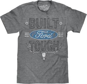 img 4 attached to 🦌 Неповторимая футболка Tee Luv Ford Tough: винтажный стиль с потертым логотипом Ford и дизайном черепа оленя.