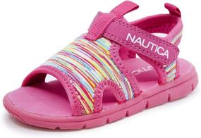 img 4 attached to Nautica Toddler Kids Sports Sandals Boys' Shoes : Sandals