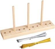 🎀 bow maker tool for ribbon - karsspor wooden craft set for gift bows, includes 200 twist ties - ideal for christmas, halloween decorations (with step-by-step instructions) logo