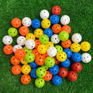 🏌️ crestgolf plastic golf training balls: airflow hollow 40mm golf balls for driving range, swing practice, home use, and pet play- a comprehensive review логотип