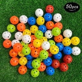 img 3 attached to 🏌️ Crestgolf Plastic Golf Training Balls: Airflow Hollow 40mm Golf Balls for Driving Range, Swing Practice, Home Use, and Pet Play- A Comprehensive Review