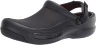 stylish and practical: crocs unisex bistro 10075 001 black men's shoes - the perfect blend of comfort and durability logo