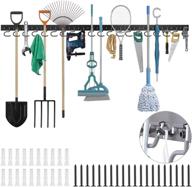 🔧 adjustable wall mounted garage hanger storage system with torack 64 inch garage hooks - ultimate tool organizer with 16 hooks & 16 pegs logo