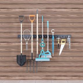 img 1 attached to 🔧 Adjustable Wall Mounted Garage Hanger Storage System with TORACK 64 Inch Garage Hooks - Ultimate Tool Organizer with 16 Hooks & 16 Pegs