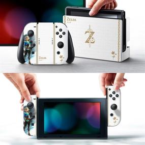 img 3 attached to 🎮 Official Nintendo Switch Skin & Screen Protector Set - Legend of Zelda: Breath of the Wild: Princess Zelda Edition