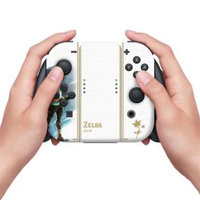 img 2 attached to 🎮 Official Nintendo Switch Skin & Screen Protector Set - Legend of Zelda: Breath of the Wild: Princess Zelda Edition