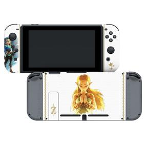 img 1 attached to 🎮 Official Nintendo Switch Skin & Screen Protector Set - Legend of Zelda: Breath of the Wild: Princess Zelda Edition