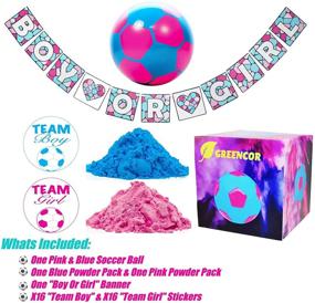 img 3 attached to 🎉 Ultimate Gender Reveal Party Bundle: Soccer Ball, Banner, Stickers & Supplies!