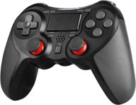 impressive wireless controller for ps4 console - compatible with ps-4 pro, ps-4 slim-built-in speaker and stereo headset jack - multitouch pad and rechargeable lithium battery included logo