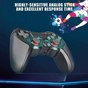 img 2 attached to Impressive Wireless Controller for PS4 Console - Compatible with PS-4 Pro, PS-4 Slim-Built-in Speaker and Stereo Headset Jack - Multitouch Pad and Rechargeable Lithium Battery Included