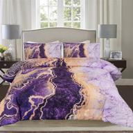 набор постельного белья blckmanba 3 предмета - фиолетовый набор комфортера queen с наволочками логотип
