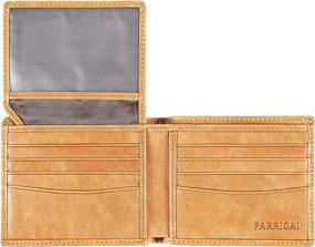 img 4 attached to Wallet Men Parrigai RFID Blocking Calfskin Men's Accessories in Wallets, Card Cases & Money Organizers