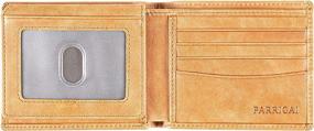 img 3 attached to Wallet Men Parrigai RFID Blocking Calfskin Men's Accessories in Wallets, Card Cases & Money Organizers