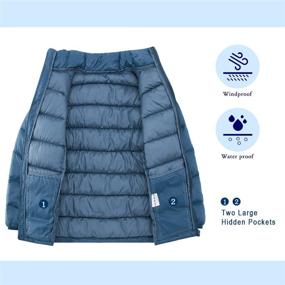 img 2 attached to Waterproof Windproof Lightweight Outerwear for Boys - Perfect for Standing Up