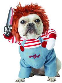 img 1 attached to 🎃 Deadly Doll Pet Dog Costume by California Costumes - Perfect for Halloween and Cosplay