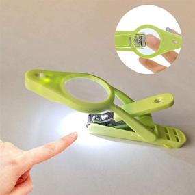 img 3 attached to 🔎 Nail Clippers with Fold-Away Magnifier, LED Light, and Enhanced Care for Elderly Seniors, Pets, and Babies - Promotes Reduced Eye Strain for Fingernails & Toenails