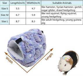 img 2 attached to 🐹 Winter Warm Hamster Bed & Hammock - Soft and Cute Hanging Nest for Small Animals like Guinea Pigs, Degus, Hedgehogs and More