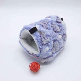 img 3 attached to 🐹 Winter Warm Hamster Bed & Hammock - Soft and Cute Hanging Nest for Small Animals like Guinea Pigs, Degus, Hedgehogs and More