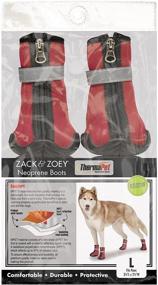 img 4 attached to 👢 Zack & Zoey ThermaPet Neoprene Boots: Keeping Pets Comfy and Protected!