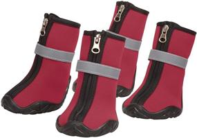 img 1 attached to 👢 Zack & Zoey ThermaPet Neoprene Boots: Keeping Pets Comfy and Protected!