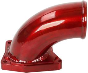 img 1 attached to 🔥 Red High Flow Intake Elbow for Ford 6.0L V8 Powerstroke Diesel 2003-2007: Enhance Performance!