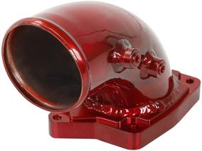 img 2 attached to 🔥 Red High Flow Intake Elbow for Ford 6.0L V8 Powerstroke Diesel 2003-2007: Enhance Performance!