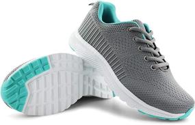 img 3 attached to 👟 Stay Comfortable and Stylish with Jabasic Women's Casual Breathable Running Sneakers - Lightweight Tennis Shoes