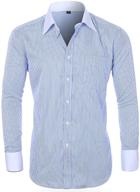 stylish taobian purplewhite shirts with included cufflink - perfect men's clothing in shirts logo