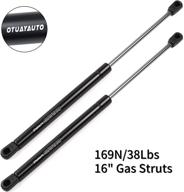 otuayauto 16 inch lift support - 169n/38lbs universal gas strut - replacement for truck cap, camper shell shocks, leer topper, canopy window lift, tool box - pack of 2 - oem# c16-09209 logo