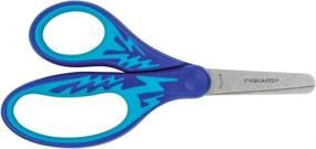 img 4 attached to Fiskars 194220 Back to School Supplies, Softgrip Blunt-tip Kids Scissors, 5 Inch - Color May Vary