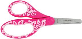 img 3 attached to Fiskars 194220 Back to School Supplies, Softgrip Blunt-tip Kids Scissors, 5 Inch - Color May Vary