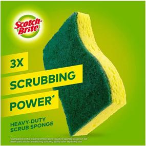 img 2 attached to 12-Pack Scotch-Brite Heavy Duty Scrub Sponges – Tackles Stubborn Grime Effectively