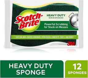 img 3 attached to 12-Pack Scotch-Brite Heavy Duty Scrub Sponges – Tackles Stubborn Grime Effectively